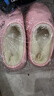 福虹辰2025新款防水棉拖鞋女冬季居家防滑加絨小牛包跟厚底外穿棉拖HD 情侶防水可愛(ài)小牛-粉色 38-39 適合37-38 曬單實(shí)拍圖
