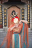 閃動(dòng)少女（SHANDONGSHAONV）異域風(fēng)漢服一夢(mèng)敦煌敦煌飛天重工日?？畲汤C西域少女 A012夢(mèng)敦煌頭紗[單件] S 曬單實(shí)拍圖