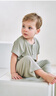 junejunior【babylove旗下】?jì)和揖臃籽b春夏男女童短袖莫代爾睡衣空調服 曬單實(shí)拍圖