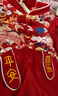 優(yōu)奇嬰兒衣服秋季連體衣女寶寶滿(mǎn)月服春秋款蛇年哈衣百天周歲禮服秋裝 曬單實(shí)拍圖