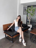 百麗（Belle）青春撞色德訓鞋女2025秋新商場(chǎng)同款時(shí)尚薄底休閑鞋E2N1DCM5 米白色 37 (235mm) 曬單實(shí)拍圖