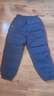NAVIGARE兒童羽絨褲冬季男童加絨褲子女童保暖長(cháng)褲學(xué)生服防風(fēng)防寒保暖舒適 橫線(xiàn)羽絨褲深藍 140 曬單實(shí)拍圖