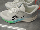 李寧（LI-NING）赤兔8跑步鞋男鞋2025春夏季新款輕量高回彈中考體育競速運動(dòng)鞋 乳白色-11 41 (255mm) 曬單實(shí)拍圖