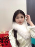 HG白色毛絨圍巾女生秋冬季2025新款圍脖仿皮草狐貍毛領(lǐng)保暖圍巾配飾 白色仿狐貍毛圍巾 曬單實(shí)拍圖