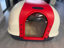 美卡時(shí)尚龍門(mén)客棧全封閉貓砂盆 特大號雙翻蓋貓廁所隔臭防外濺正紅色 曬單實(shí)拍圖