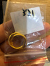 老廟黃金耳環(huán)批花C形耳釘耳圈送女友送給媽媽生日禮物 曬單實(shí)拍圖