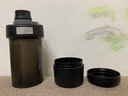 樂(lè )扣樂(lè )扣（LOCK&LOCK）搖搖杯580mL+170mL儲存盒塑料杯運動(dòng)健身水杯 黑色 曬單實(shí)拍圖