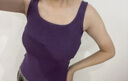 紫色方領(lǐng)針織吊帶背心女2026新款夏季外穿設計感小眾內搭無(wú)袖上衣 紫色 均碼 建議80-135斤 曬單實(shí)拍圖
