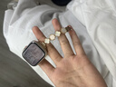 腕美主義適用iwatch s10蘋(píng)果手表表帶apple watchs11蘋(píng)果腕帶貝母鏈條鑲鉆S9金屬S10透氣se3代女高級感百搭 【四葉草鏈式】-玫金白貝+玫金色連接器 適用：Ultra3/2/1【 曬單實(shí)拍圖