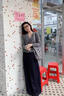 栢啟歆褲子女牛仔褲女寬松闊腿褲女2025秋季新款牛仔褲慵懶休閑闊腿褲 丹寧藍(lán)寬松闊腿褲【L】 曬單實(shí)拍圖