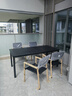 藤朝家具（Teng chao jia ju）鋁合金戶(hù)外桌椅套裝庭院桌椅組合防銹室外院子露天臺休閑桌椅 標準款：8椅+180CM拼花桌 升級鋁合金框架+塑木面板 曬單實(shí)拍圖