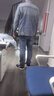 Prato Lee男士牛仔外套男潮流牛仔夾克男牛仔服男青年牛仔上衣男春秋款復(fù)古 藍(lán)色 3XL 曬單實拍圖