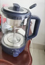 美的（Midea）養(yǎng)生壺 1L大容量一體式噴淋煮茶器蒸煮茶壺 辦公室煮茶燒水一體機(jī) 304不銹鋼花茶白茶ZC10S01 曬單實(shí)拍圖