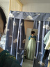 重回漢唐春辰錦原創(chuàng  )唐制復原齊胸襦裙套裝披帛漢服女裝 上藍下綠齊胸套裝/現貨 XL 170 曬單實(shí)拍圖
