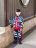 G.duck奧特曼衣服男孩春秋款套裝2025新款兒童春季沖鋒衣外套運動(dòng)兩件套 藏青色 120 cm 曬單實(shí)拍圖