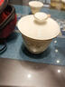 景盞德化茶具羊脂玉瓷旅行茶具套裝便攜式功夫泡茶壺戶(hù)外快客杯伴手禮 知足常樂(lè )-旅行茶具 曬單實(shí)拍圖