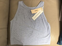 ubras【虞書(shū)欣同款】羅紋辣妹短款吊帶背心女可外穿打底 【辣妹背心款】奶鹽藍色 L 曬單實(shí)拍圖