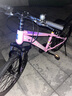 鳳凰兒童山地自行車5-16歲女男孩減震變速22寸粉色 適合身高135-160cm 曬單實(shí)拍圖
