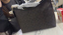 蔻馳（COACH）Laurel 31單肩斜挎手提包流浪包腋下包女包情人節送女生禮物 胡桃木色配黑色 曬單實(shí)拍圖