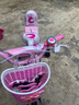 鑫旺彤自行車(chē)兒童3-6-10歲單車(chē)男女童輕便腳踏車(chē)輔助輪5歲女孩車(chē)公主車(chē) 粉色【加寬加大坦克輪】 12寸 適合身高80-105cm 曬單實(shí)拍圖