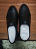 蜘蛛王男鞋春秋商務(wù)休閑皮鞋男牛皮一腳蹬中老年爸爸鞋 48608 黑色 37 曬單實(shí)拍圖