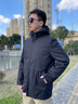 雪中飛男款90鵝絨羽絨服男士短款連帽可拆卸內(nèi)膽大口袋工裝面包羽絨服 藏青色 XL (180) 曬單實(shí)拍圖