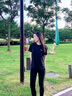 金利來(lái)【臺球運動(dòng)系列】春夏季節短袖T恤女斯諾克桌球三防抗菌圓領(lǐng)上衣 黑色-99 M 曬單實(shí)拍圖