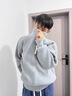 舉風(fēng)美式復古pu皮夾克男款春季短款立領(lǐng)機車(chē)服cleanfit哈靈頓工裝外套 米色 XL 曬單實(shí)拍圖