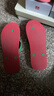 泰國原裝進(jìn)口橡膠人字拖鞋夏季休閑外穿男士防水戶(hù)外 紅色 42-43 曬單實(shí)拍圖