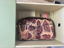 ANDSEEYOU品牌手拿包女真皮小手包媽媽手拿包雙層拉鏈零錢(qián)包手拎手機包七夕 紅蛇紋大號（長(cháng)21cm） 曬單實(shí)拍圖