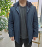 羅蒙（ROMON）中老年男士加絨加厚夾克中年男裝襖子爸爸冬裝連帽金貂絨派克服男 脫卸帽/藏青色【加絨加棉-ZKR】 180/2XL 建議120-135斤 曬單實(shí)拍圖