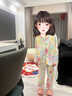 儷韻小屋（LiYunHouSe）女童睡衣新款多巴胺愛(ài)心春秋季長(cháng)袖長(cháng)褲可外穿可愛(ài)洋氣家居服套裝 主圖款 90 建議 80-90cm 22-28斤 曬單實(shí)拍圖