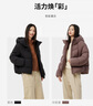 坦博爾羽絨服女短款連帽顯瘦小個(gè)子女士羽絨面包服530360D 黑色 165  曬單實(shí)拍圖