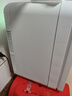 美的（Midea）迷你冰箱小冰箱小型家用戶(hù)外冷藏加熱宿舍出租房單門(mén)辦公室電冰箱省電玻璃面板DC-15D01MA 曬單實(shí)拍圖