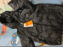 雪中飛【壓膠工藝】兒童羽絨服新款男女童秋冬季輕薄保暖外套 黑色 120 曬單實拍圖