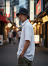 Homlean日系文藝短袖襯衫男春夏季純色基礎(chǔ)款涼感半袖衫HL12白色2XL 曬單實(shí)拍圖