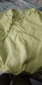皮爾卡丹中國風(fēng)復古斜襟盤(pán)扣棉麻刺繡襯衫女夏季純色顯瘦圓領(lǐng)小衫短袖上衣 青豆黃 M 曬單實(shí)拍圖
