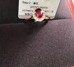 喜鉆18K金紅寶石戒指女群鑲鉆石戒指求婚彩寶彩色寶石婚戒生日禮物 1克拉 紅寶石+鉆石24分-18K玫瑰金 曬單實(shí)拍圖