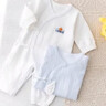 貝瑞加（Babyprints）新生兒連體衣2件裝初生男女寶寶純棉衣服四季內衣A類(lèi)護肚 藍52 曬單實(shí)拍圖