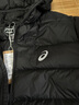 asics亞瑟士童裝25年冬季兒童柔軟舒適三防輕量保暖羽絨服【高充絨量】 黑色 清潔度1000-鴨絨 160 充絨量98.5g 曬單實拍圖
