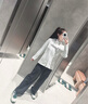 KOLON SPORT/可隆戶(hù)外軟殼衣 女子防水防風(fēng)透濕3L復合彈力夾克 LKJK5AN044-CR 奶油白 L 170/92A 曬單實(shí)拍圖