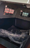 華元寵具（hoopet）寵物航空箱國航貓咪外出便攜狗狗托運車(chē)載小型犬貓包貓籠子保暖套 25新款-1號國航箱（建議13斤內） 四面鐵窗+隔尿板+掛碗 曬單實(shí)拍圖
