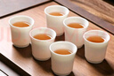 元青佳盛主人杯中國(guó)白陶瓷茶杯功夫茶具羊脂玉簡(jiǎn)約品茗杯 6杯裝 曬單實(shí)拍圖