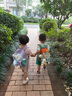 SHUKIKU樂兜兜兒童公仔雙肩包幼兒園書包小學(xué)生防潑水背包 番茄奶黃 S+ 曬單實(shí)拍圖