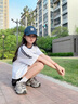 Cmxvz Kabot老爹鞋女士2025新款夏季時(shí)尚百搭休閑運動(dòng)鞋透氣復古厚底老爹鞋 灰色 37 曬單實(shí)拍圖