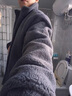 潮與共美式休閑羊羔絨外套男冬季寬松加厚棉衣?lián)u粒絨夾克潮牌羊羔毛棉服 灰色 M 適合120-140斤 曬單實(shí)拍圖
