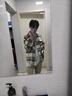 軒森圖（XUANSENTU）條紋毛呢外套男春秋款小香風(fēng)感痞帥潮牌寬松工裝格子夾克秋季 CT22卡其 L (175) （120斤至145斤可穿） 曬單實(shí)拍圖