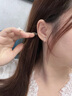 APM Monaco銀白色十字架不對(duì)稱(chēng)圈形耳環(huán)女2025年新款女士耳飾生日禮物 曬單實(shí)拍圖