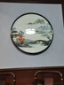 蘇繡客廳玄關(guān)裝飾畫(huà)圓形入戶(hù)山水畫(huà)新中式高檔背景墻餐廳掛畫(huà)刺繡 《小橋流水》精品蘇繡畫(huà) 直徑80cm 高端實(shí)木立體框 曬單實(shí)拍圖