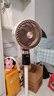 創(chuàng)維【全屋驅(qū)蚊】空氣循環(huán)扇家用電風扇落地扇2025新款大風量語音遙控輕音節(jié)能臥室小風扇Q522 白咖色 曬單實拍圖